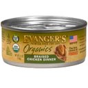 Evanger's Organics Braised Chicken Dinner Canned Cat Food, 5.5-oz, case of 24