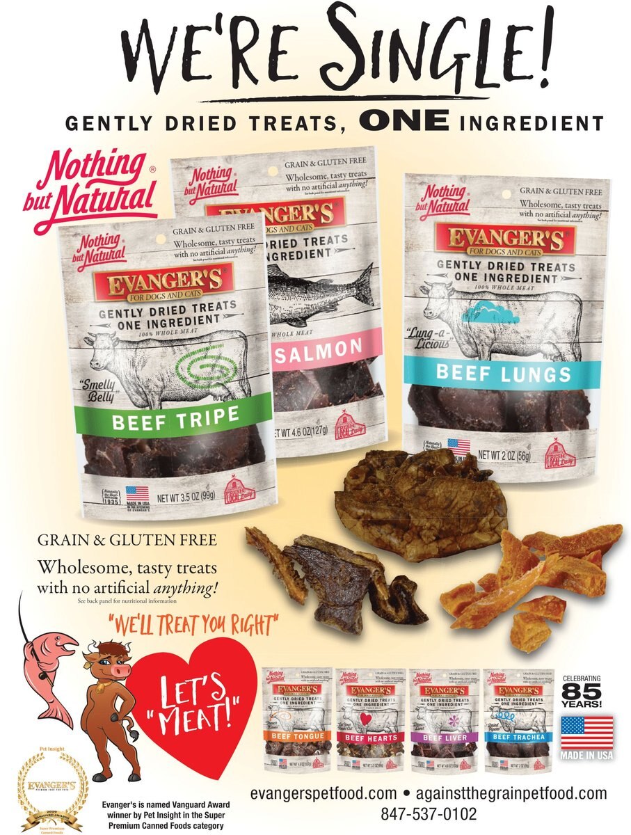 Evanger's Nothing but Natural Beef Lungs Raw Gently Dried Dog & Cat Treats