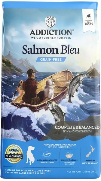 Addiction Grain-Free Salmon Bleu Dry Dog Food, 20-lb bag slide 1 of 9