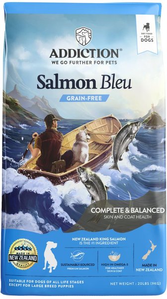 ADDICTION Grain Free Salmon Bleu Skin Coat Health Dry Dog Food