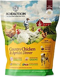 Addiction Country Chicken & Apricot Dinner Raw Dehydrated Dog Food, 2-lb bag