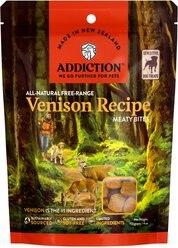 Addiction Meaty Bites Venison Grain-Free Dog Treats, 4-oz bag slide 1 of 9