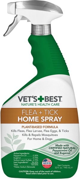 Vet's Best Indoor Flea & Tick Home Spray for Dogs, 32-oz bottle slide 1 of 9