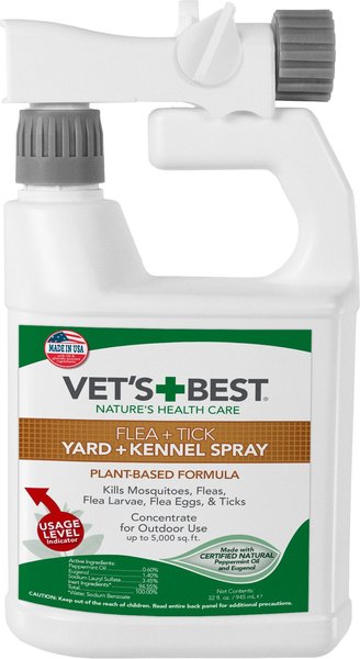 Vet's Best Flea + Tick Yard & Kennel Spray for Dogs, 32-oz bottle slide 1 of 7