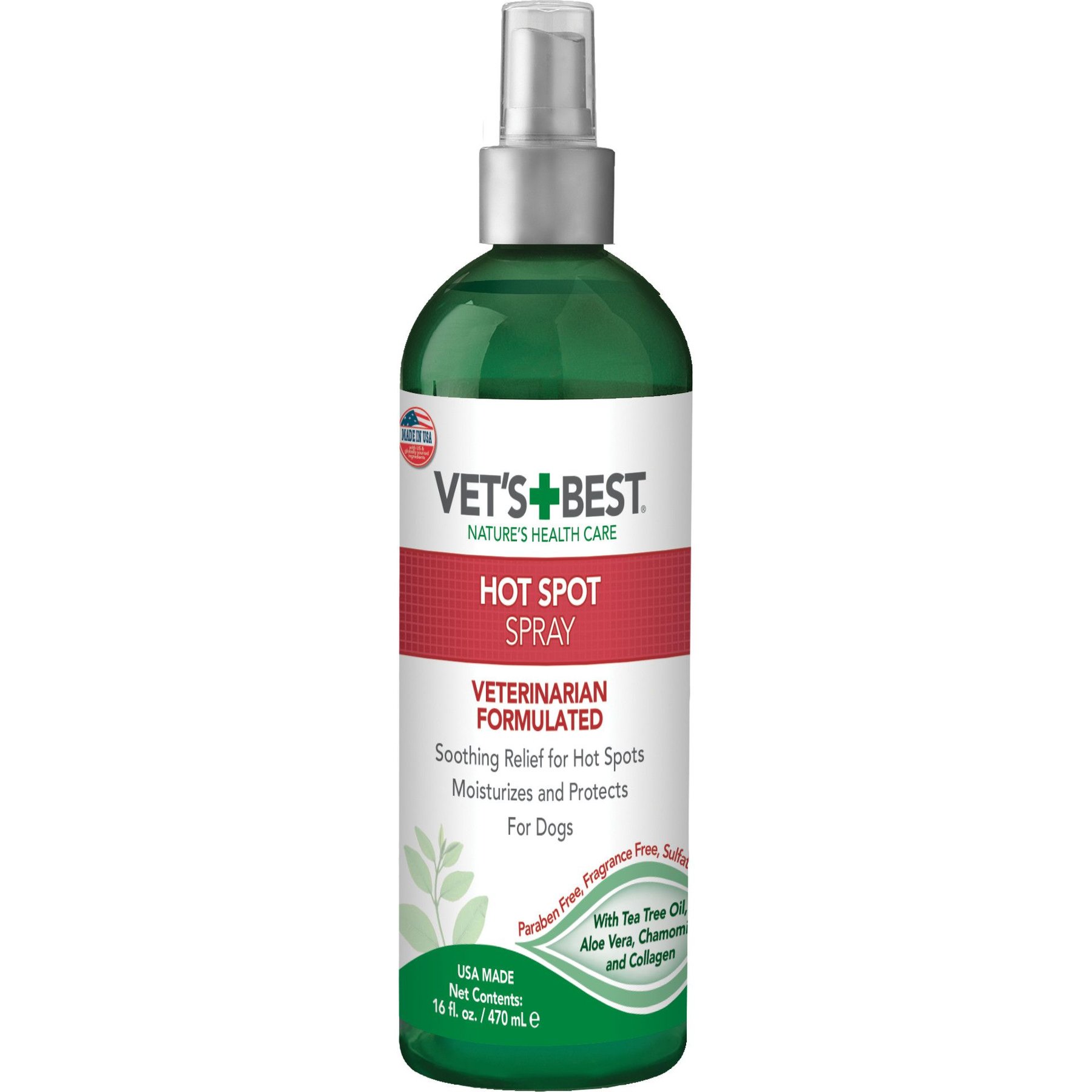 VET S BEST Hot Spot Spray for Dogs 16 fl oz bottle Chewy