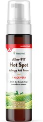 NaturVet Aller-911 Allergy Aid Hot Spot Plus Aloe Vera Dog & Cat Foam, 8-oz bottle