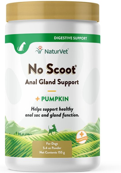 NaturVet No Scoot Plus Pumpkin Powder Digestive Supplement for Dogs, 155g bottle slide 1 of 7