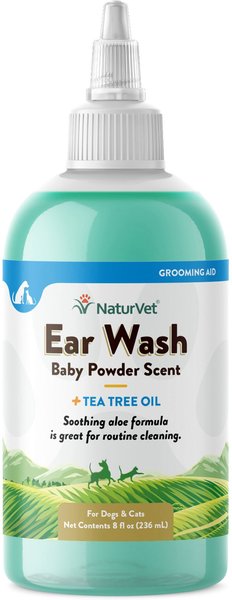 NaturVet Aloe & Baby Powder Scent Dog & Cat Ear Wash, 8-oz bottle slide 1 of 8