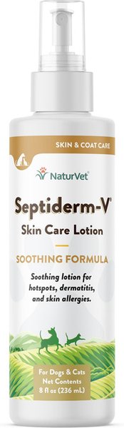 NaturVet Septiderm-V Skin Care Lotion Dog & Cat Spray, 8-oz bottle slide 1 of 6
