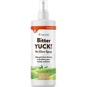NaturVet Bitter YUCK! No Chew Dog, Cat & Horse Spray, 16-oz bottle