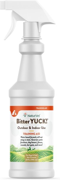 NaturVet Bitter YUCK! No Chew Dog, Cat & Horse Spray, 32-oz bottle slide 1 of 5