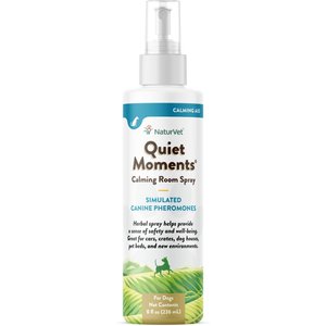 NaturVet Quiet Moments Simulated Canine Pheromones Calming Spray for Dogs, 8-oz