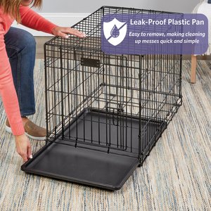 MidWest iCrate Fold & Carry Single Door Collapsible Wire Dog Crate, 24 inch