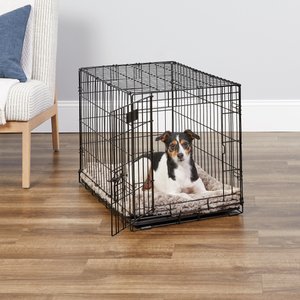 MidWest iCrate Fold & Carry Single Door Collapsible Wire Dog Crate, 30 inch