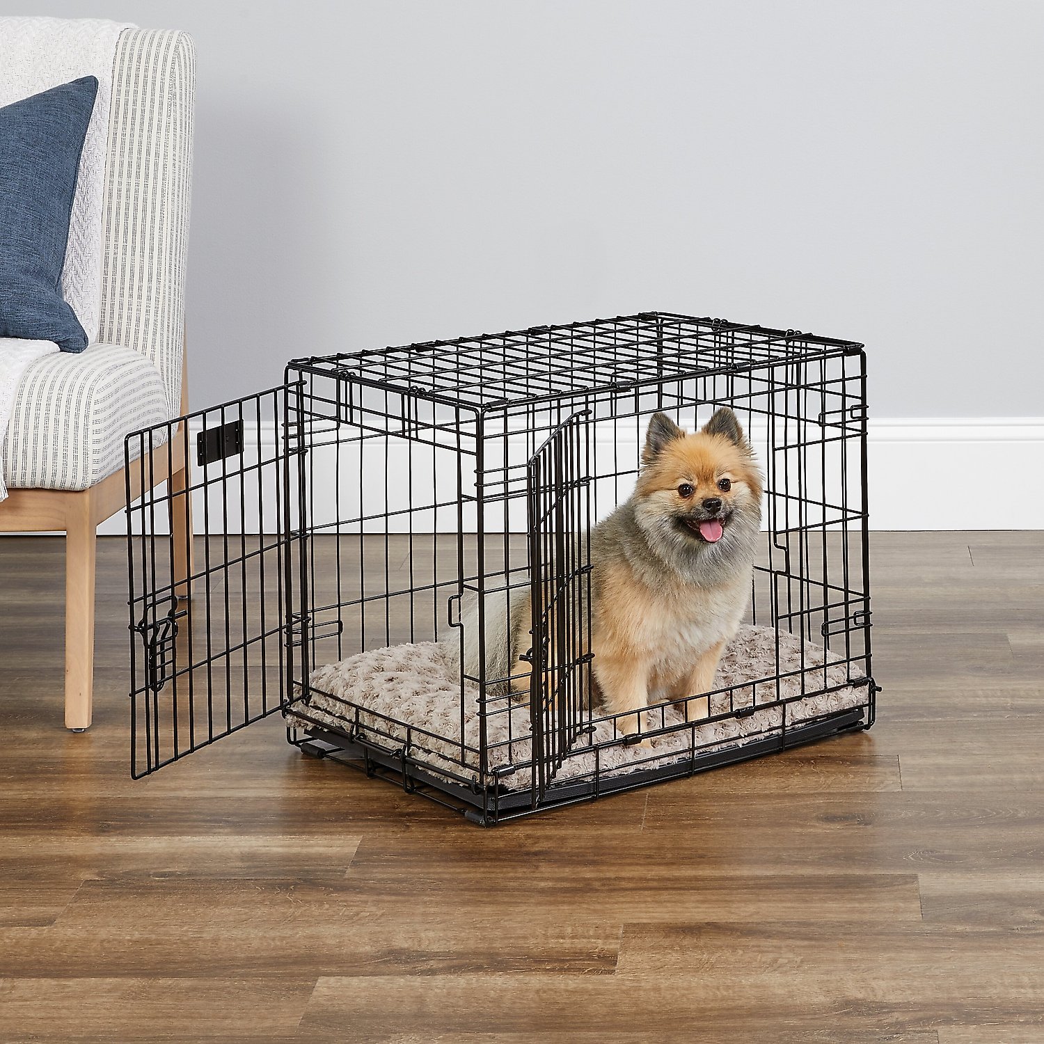 MidWest iCrate Fold & Carry Double Door Collapsible Wire Dog Crate