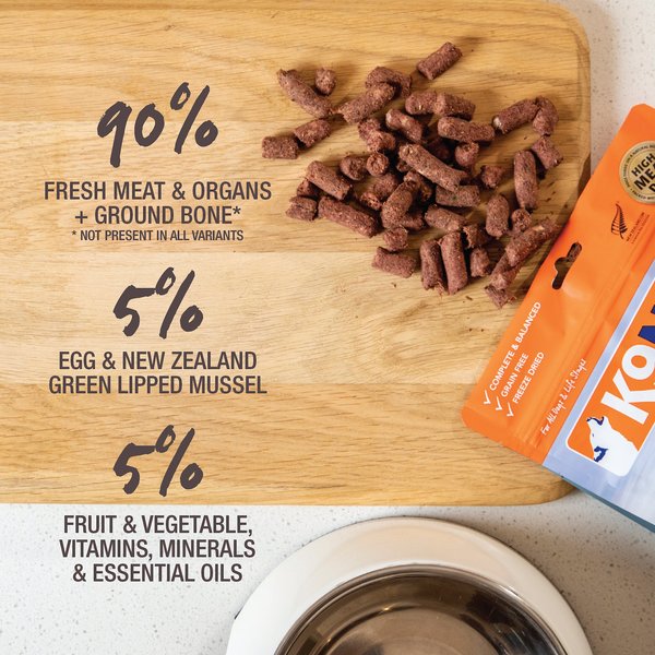 K9 Natural New Zealand Beef & Hoki Feast Grain-Free Freeze-Dried Dog Food, 8-lb bag