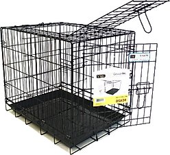 YML DSA24 Foldable Heavy Duty Small Pet Cage, Black, 24-in