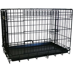 YML DSA36 Foldable Heavy Duty Small Pet Cage, Black, 36-in