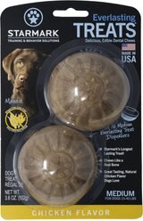 Starmark Everlasting Chicken Flavored Dog Treats, Medium, 2 count