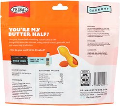 Primal You're My Butter Half Chicken & Peanut Butter with Goat Milk Flavored Crunchy Dog Treats, 2-oz bag slide 2 of 7