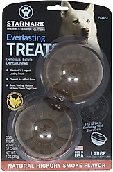 Starmark Everlasting Natural Hickory Smoke Flavored Large Dental Dog Treats, 2 count