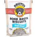 Brutus Broth Bone Broth Biscuits Beef Flavor Dog Treats, 8-oz bag