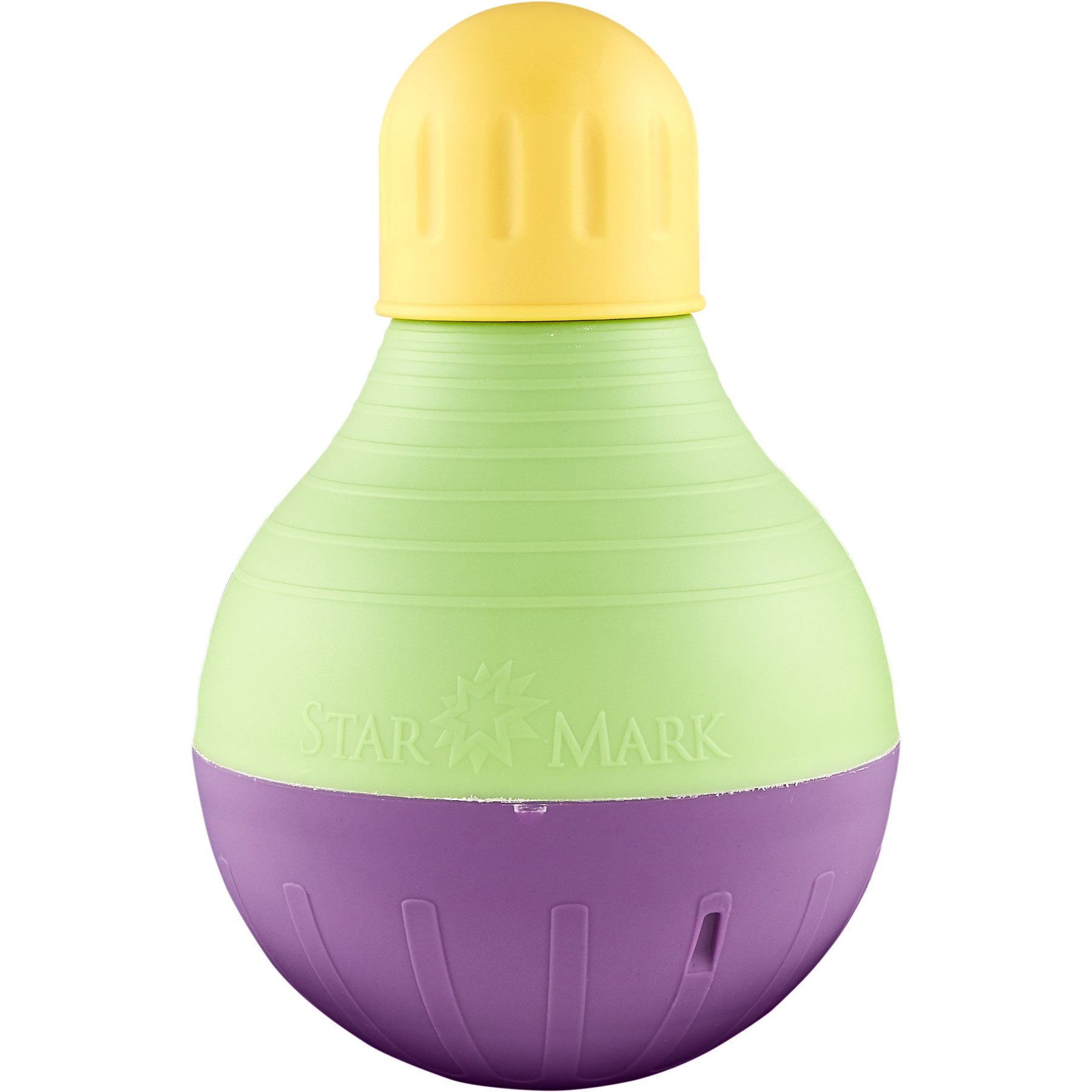 Pet Supplies : Pet Chew Toys : Starmark Bob-A-Lot Interactive Dog Pet Toy,  Large, Yellow/Green/Purple 