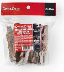 Canine Chews 4-inch Wrapped Chicken & Peanut Butter Flavored Dog Chews, 15 count