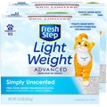 Fresh Step Advanced Lightweight Simply Unscented Clumping Cat Litter, 12.5-lb box, 2 count