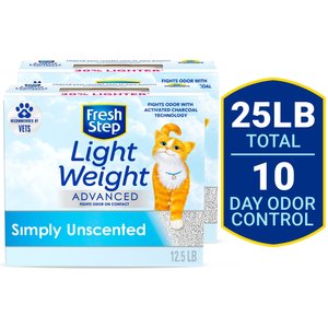 FRESH STEP Advanced Lightweight Extreme with Febreze Freshness Clumping Cat Litter 12.5 lb box 2 count Chewy