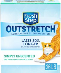 Fresh Step Outstretch Simply Unscented Cat Litter, 26-lb box slide 1 of 9