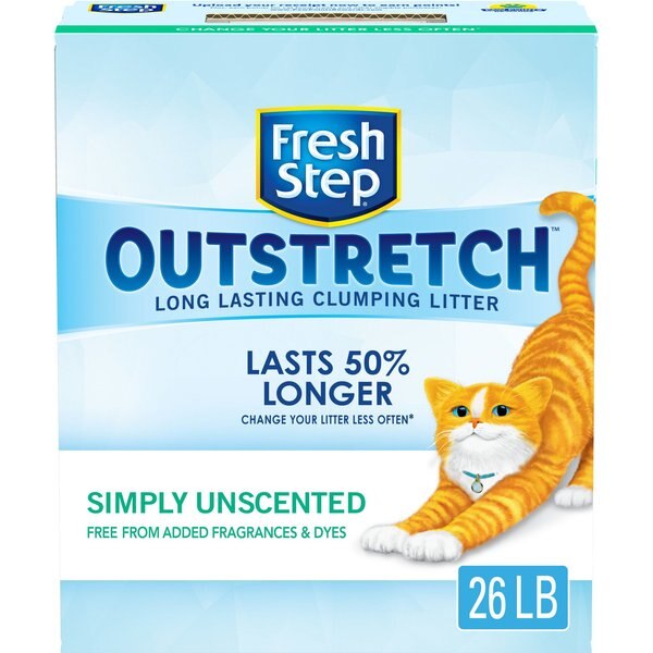 FRESH STEP Outstretch Simply Unscented Cat Litter, 26lb box