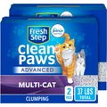Fresh Step Advanced Clean Paws Multi Cat Litter, 18.5-lb box, 2 count