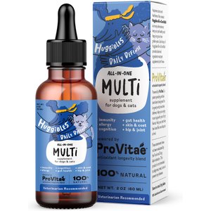 Huggibles All-in-One Multi Liquid Multivitamin Dog & Cat Supplement, 2-oz bottle
