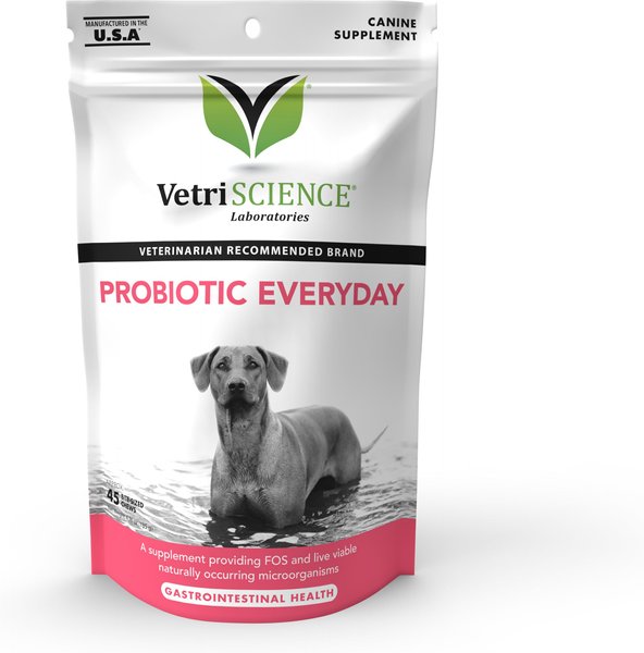 VetriScience Probiotic Everyday Duck Flavored Digestive Supplement for Dogs, 45 count slide 1 of 4