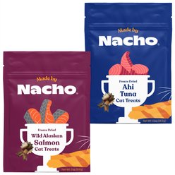 Made by Nacho Freeze-Dried Wild Alaskan Salmon + Ahi Tuna Cat Treats