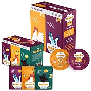 Made by Nacho Cuts In Gravy Recipes with Bone Broth Variety Pack + Minced Recipes with Bone Broth Variety Pack Wet Cat Food