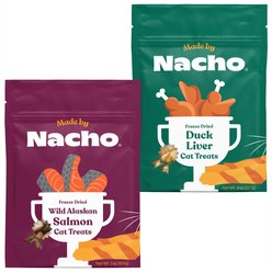 Made by Nacho Freeze-Dried Duck Liver + Wild Alaskan Salmon Cat Treats