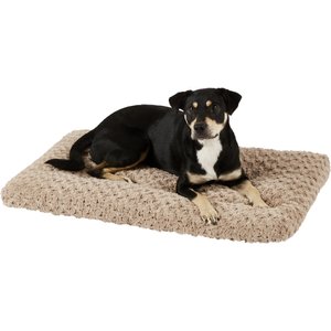 MidWest Quiet Time Ombre Swirl Dog Crate Mat, Taupe, 36-in