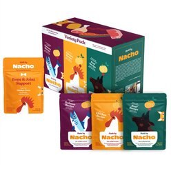 Made by Nacho Bone & Joint Support Chicken Puree with Bone Broth + Cuts In Gravy Recipes with Bone Broth Variety Pack Wet Cat Food slide 1 of 5