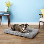 MidWest Quiet Time Ombre Swirl Dog Crate Mat, Grey, 42-in
