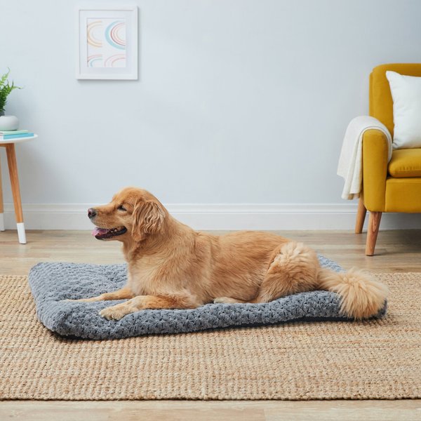 MIDWEST Quiet Time Ombre Swirl Dog Crate Mat, Grey, 48in