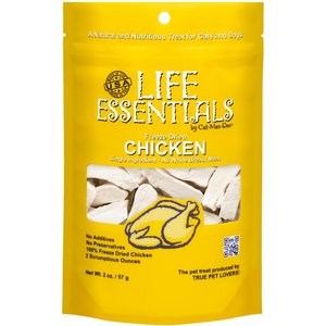 Cat-Man-Doo Life Essentials Chicken Freeze-Dried Cat & Dog Treats, 2-oz bag