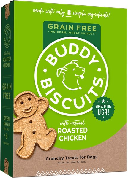 Buddy Biscuits Grain-Free Oven Baked with Rotisserie Chicken Dog Treats, 14-oz box slide 1 of 8