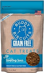 Buddy Biscuits Grain-Free with Tempting Tuna Cat Treats, 3-oz bag
