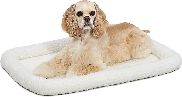 MidWest Quiet Time Fleece Dog Crate Mat, Natural, 30-in slide 1 of 8