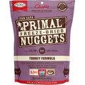 Primal Turkey Formula Nuggets Grain-Free Raw Freeze-Dried Cat Food, 5.5-oz bag