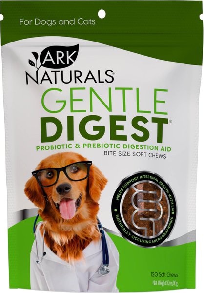 Ark Naturals Gentle Digest Dog & Cat Soft Chews, 120 count slide 1 of 7
