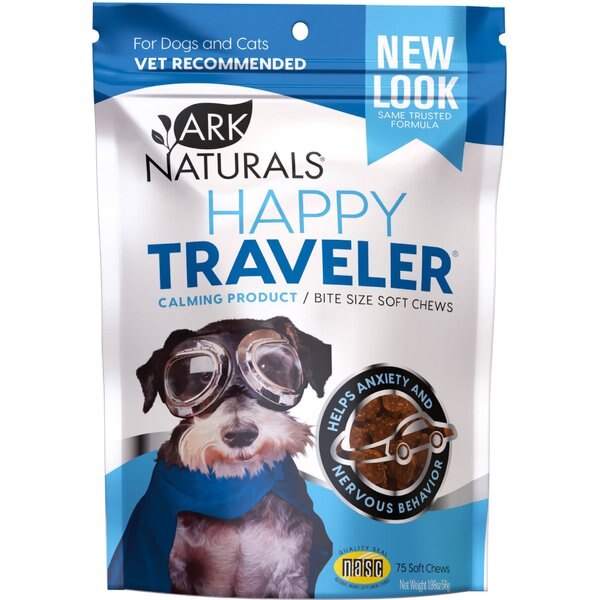 Ark Naturals Happy Traveler Soft Chew Calming Supplement for Dogs & Cats