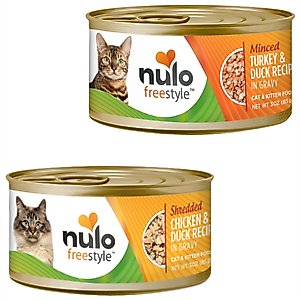 Nulo Freestyle Chicken & Duck in Gravy + Freestyle Turkey & Duck in Gravy Canned Cat & Kitten Food
